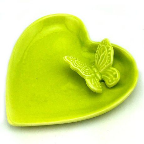 Pamper Hamper - Ceramic Heart Tray - Green Buy Online in Zimbabwe thedailysale.shop