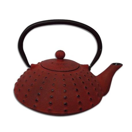 Regent - Cast Iron Chinese Teapot - Terracotta with Dots - 800ml