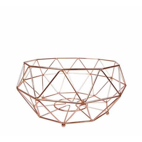 Regent Kitchen Fruit Basket Copper Plated - 26cm x 14cm Buy Online in Zimbabwe thedailysale.shop