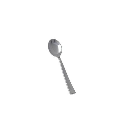 Gizmo - Elegant Silver Plastic Teaspoons - Set Of 12