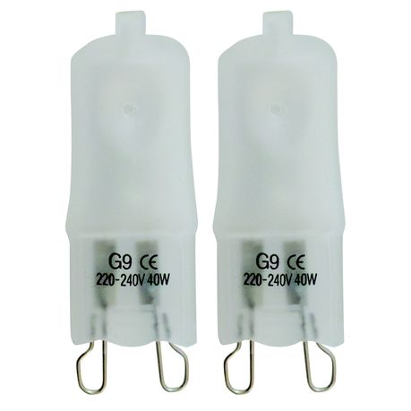 40 Watt Frosted G9 - Double Pack