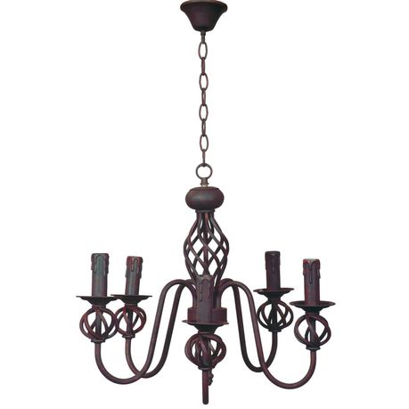 Wrought Iron Chandelier 5 Lights - Bright Star Lighting Buy Online in Zimbabwe thedailysale.shop