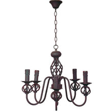 Load image into Gallery viewer, Wrought Iron Chandelier 5 Lights - Bright Star Lighting
