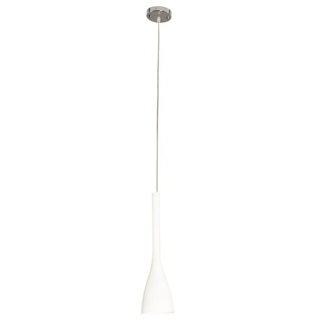 Bright Star Lighting Corded Pendant with Elongated White Glass