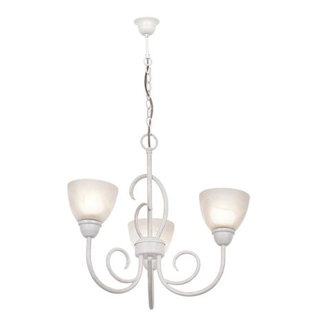 3 Light French White Chandelier with Alabaster Glass Buy Online in Zimbabwe thedailysale.shop