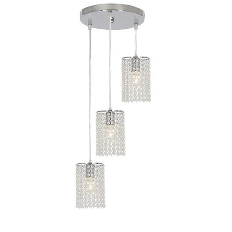 Bright Star Lighting Polished Chrome Pendants on a Bar Buy Online in Zimbabwe thedailysale.shop