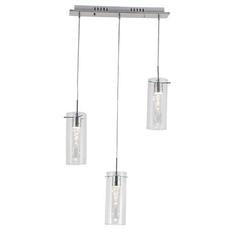 Bright Star Lighting 3 Polished Chrome LED Pendant Buy Online in Zimbabwe thedailysale.shop