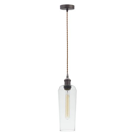 Bright Star Lighting Matt Nickel Cord Pendant with Clear Glass Buy Online in Zimbabwe thedailysale.shop