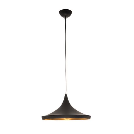 Bright Star Lighting Matt Black and Gold Inner Metal Cord Pendant