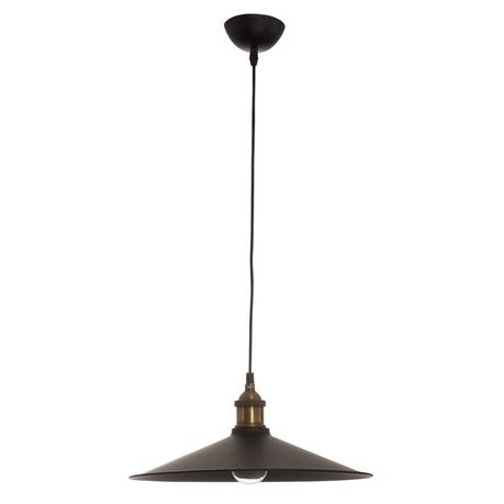 Bright Star Lighting Antique Black and Black Inner Metal Cord Pendant