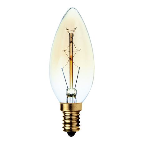 40 Watt E14 Carbon Fillament Candle Bulb Buy Online in Zimbabwe thedailysale.shop