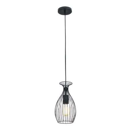 Bright Star Lighting Metal Pendant with Geometric Pattern - 290mm