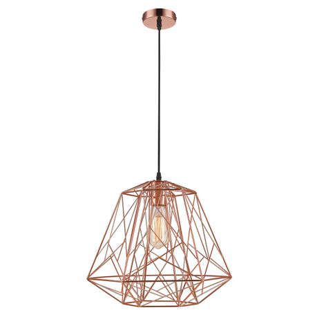 Bright Star Lighting Hexagonal Copper Metal Pendant