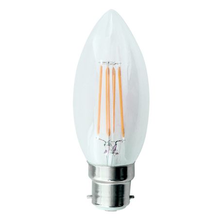 4,5 Watt B22 Candle Fillament Dimmable LED in Warm White