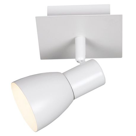 Bright Star Lighting - Single White Spotlight On Square Base