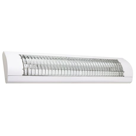 2 Foot White LED Flush Mount Fluorescent Light Fitting with Silver Grid Buy Online in Zimbabwe thedailysale.shop