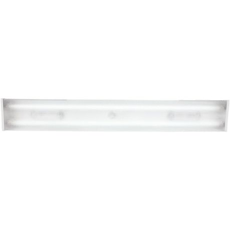 4 Foot White LED Flush Mount Fluorescent Fitting with Grid Buy Online in Zimbabwe thedailysale.shop