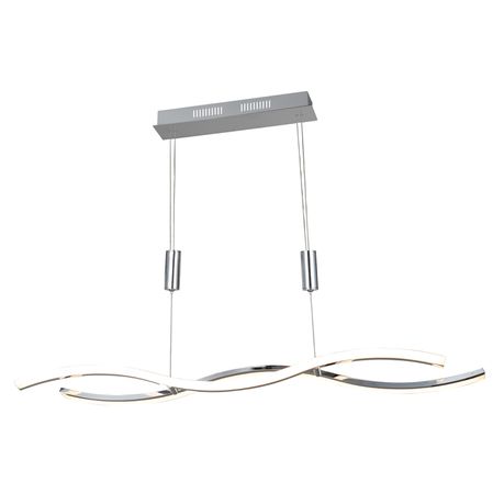 Bright Star Lighting LED, Polished Chrome and Acrylic Pendant