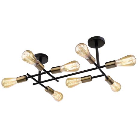 Black and Brass Chrome Ceiling Fitting Buy Online in Zimbabwe thedailysale.shop