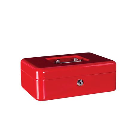 Treeline Cash Box Metal 10 Inch Red (250mm) Buy Online in Zimbabwe thedailysale.shop