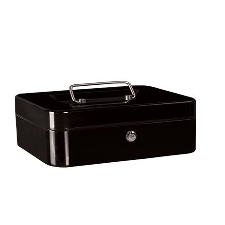 Treeline Cash Box Metal Black 12 inch (300mm) Buy Online in Zimbabwe thedailysale.shop