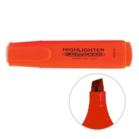 Collosso Highlighters Chisel Tip - Orange