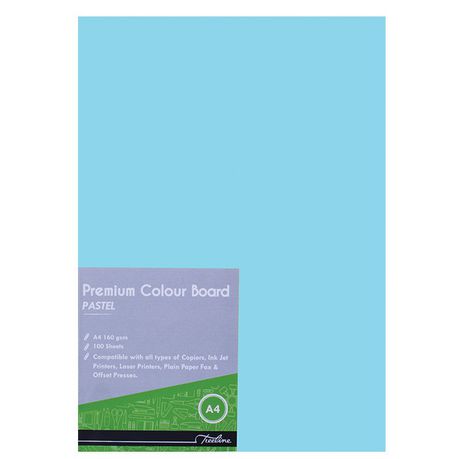 Treeline Project Board Blue A4 Pastel 160gsm- Pack of 100 Buy Online in Zimbabwe thedailysale.shop