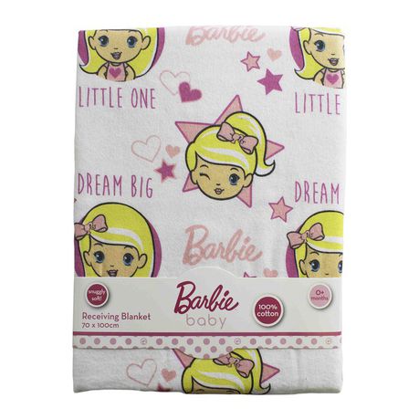 Barbie - Receiving Blanket - Pink