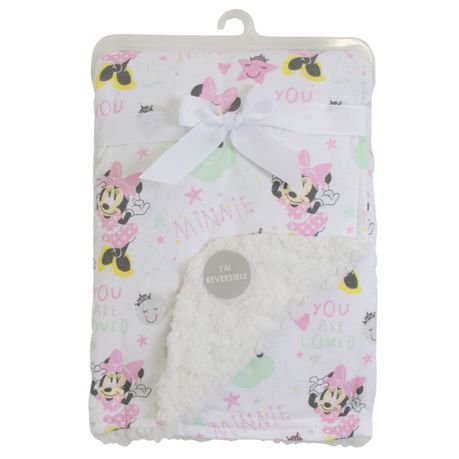 Sherpa Soft Reversible Blanket Minnie Mouse