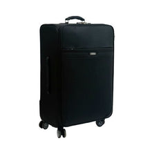 Load image into Gallery viewer, 3 Piece PU Leather Luggage Trolley Bag Set - Black
