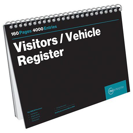 RBE: Visitors Register Book 50pg - 20 Entries/Page