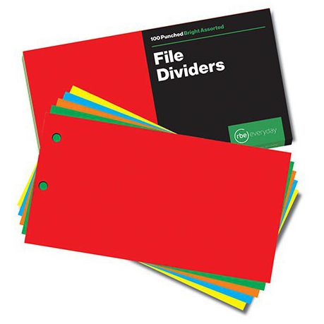 RBE: Bright Assorted Board Dividers - 5 Colours