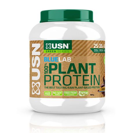 USN Blue lab 100% Plant Protein 900g - Chocolate Mocha Buy Online in Zimbabwe thedailysale.shop