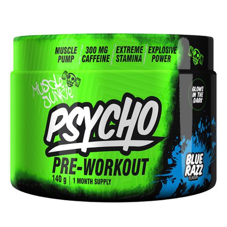 Muscle Junkie Psycho Pre-Workout 140 g Blue Razz