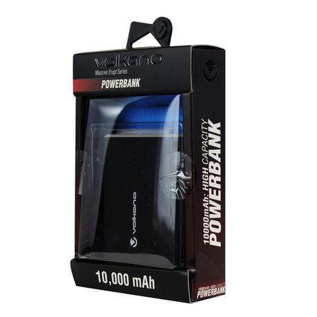 Volkano Massive Erupt 10 000mAh Powerbank - Black Buy Online in Zimbabwe thedailysale.shop