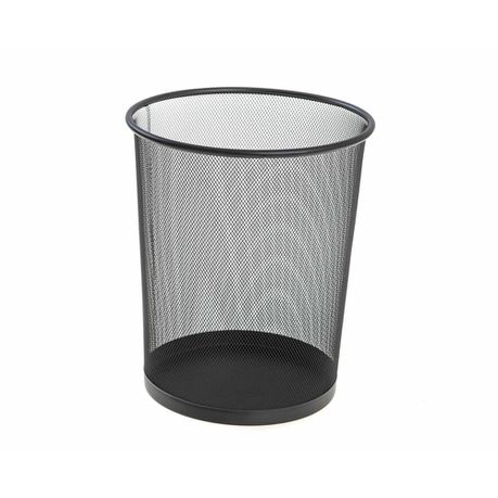 SDS: M900 Wire Mesh Metal Round Waste Bin Black Buy Online in Zimbabwe thedailysale.shop