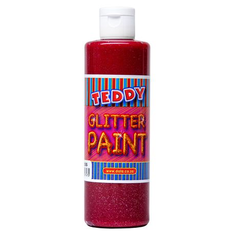 Teddy Glitter Paint 250ml - Red