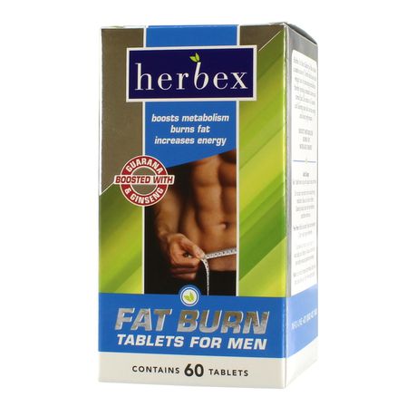 Herbex Fat Burn Tablets For Men - 60 Tablets Buy Online in Zimbabwe thedailysale.shop