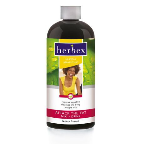 Herbex Attack The Fat Mix N Drink - Lemon - 400ml Buy Online in Zimbabwe thedailysale.shop