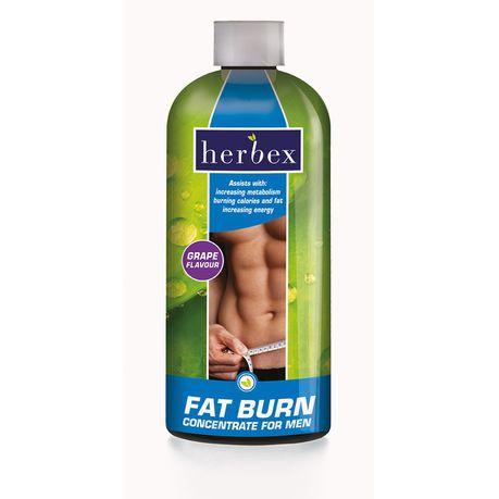 Herbex Fat Burn Concentrate For Men Grape - 400ml Buy Online in Zimbabwe thedailysale.shop