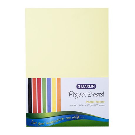 Marlin: Project Boards A4 100's - Pastel Yellow Buy Online in Zimbabwe thedailysale.shop