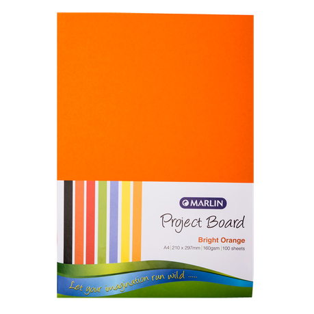 Marlin: Project Boards A4 100's - Bright Orange Buy Online in Zimbabwe thedailysale.shop