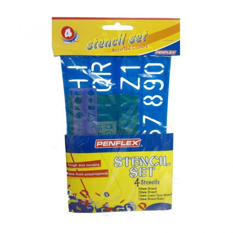 Penflex Pencil Stencil Set-4 Buy Online in Zimbabwe thedailysale.shop