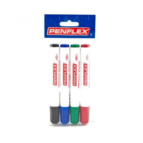 Penflex FC 15  Flipchart Markers Wallet-4 Assorted