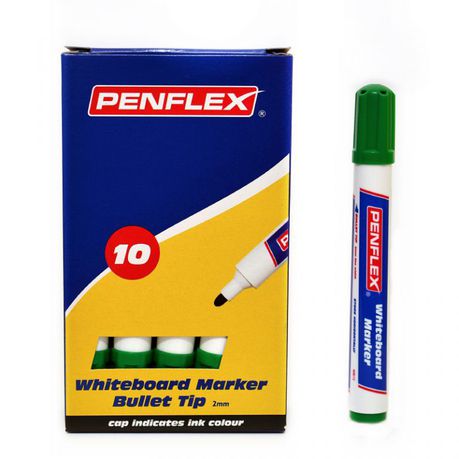 Penflex WB15 Whiteboard Markers Box-10 Green Buy Online in Zimbabwe thedailysale.shop