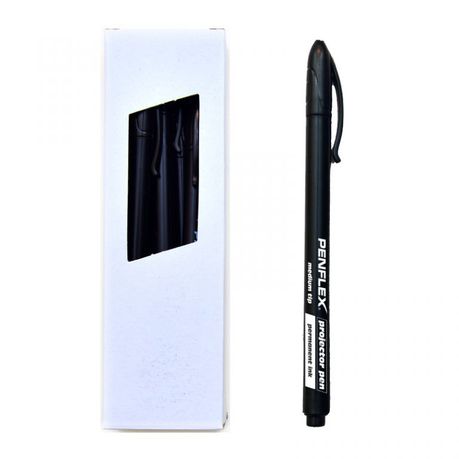 Penflex OHP Medium Point Permanent Box-10 Black Buy Online in Zimbabwe thedailysale.shop