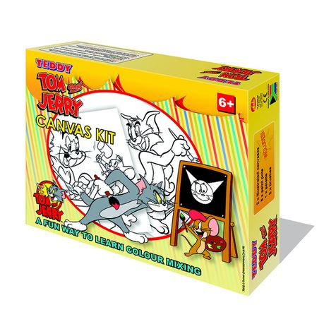 Teddy Tom & Jerry Canvas Painting Kit