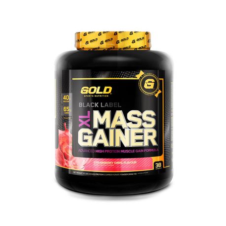 Gold Sports Nutrition Mass Gainer Strawberry - 4.5kg Buy Online in Zimbabwe thedailysale.shop