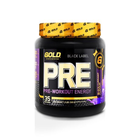 Gold Sports Nutrition Pre Blackcurrant - 595g