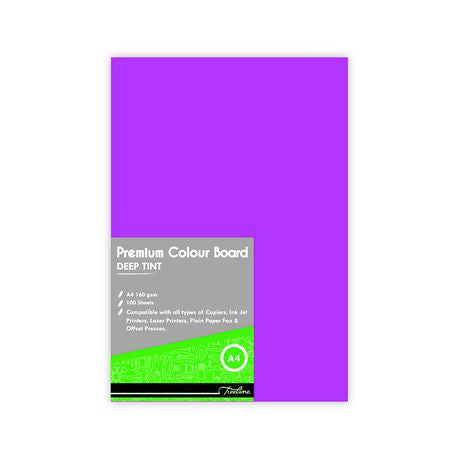 Treeline Project Board Deep Tint Pink 160gsm Pack of 100